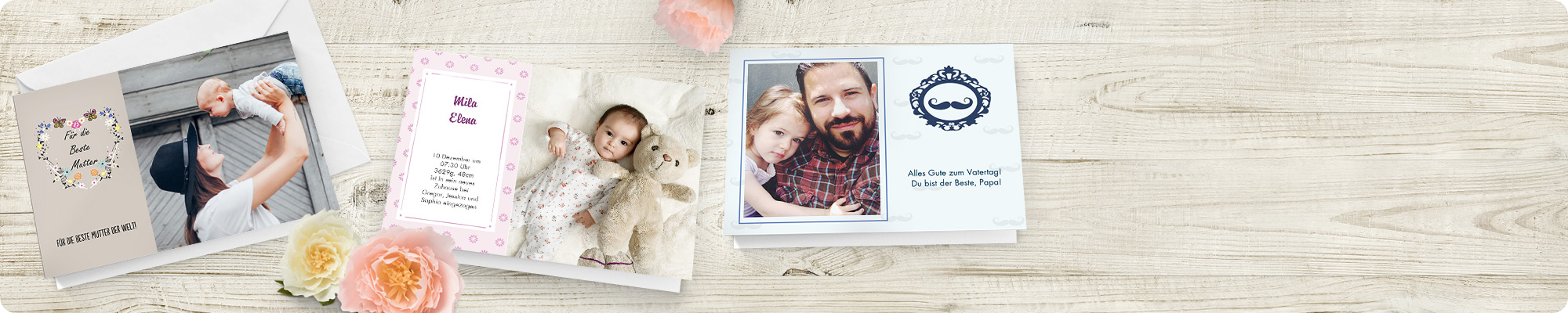 Fotokarten selbst online gestalten - Karte personalisieren | Snapfish DE